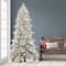 7.5ft. Pre-Lit Flocked Royal Majestic Artificial Christmas Tree, Multicolored Lights